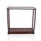 14" Silver And Clear Glass Standard Display Stand