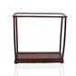14" Silver And Clear Glass Standard Display Stand