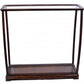 14" Silver And Clear Glass Standard Display Stand