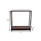 14" Silver And Clear Glass Standard Display Stand