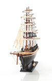 17" Brown Wood and Metal Hand Painted Cutty Sark Model Boat Tabletop Sculpture