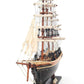17" Brown Wood and Metal Hand Painted Cutty Sark Model Boat Tabletop Sculpture