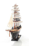 17" Brown Wood and Metal Hand Painted Cutty Sark Model Boat Tabletop Sculpture
