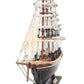 17" Brown Wood and Metal Hand Painted Cutty Sark Model Boat Tabletop Sculpture