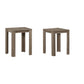 Set of Three 44" Taupe Coffee Table