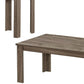 Set of Three 44" Taupe Coffee Table