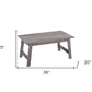 Set of Three 36" Gray Coffee Table