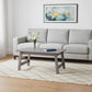 Set of Three 36" Gray Coffee Table