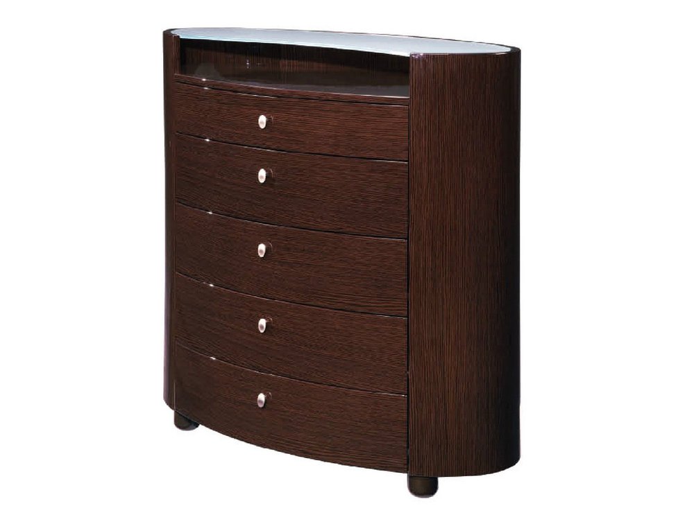 63" Brown Wood Six Drawer Dresser