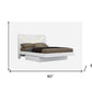 White Solid Wood Queen Bed Frame
