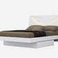 White Solid Wood Queen Bed Frame