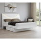 White Solid Wood King Bed Frame