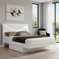 White Solid Wood King Bed Frame