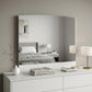 45" White Wood Framed Mounted Dresser Mirror