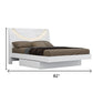 Four Piece White Solid and Manufactured Wood Bedroom Set With Mirror