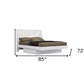 Four Piece White Solid and Manufactured Wood Bedroom Set With Mirror