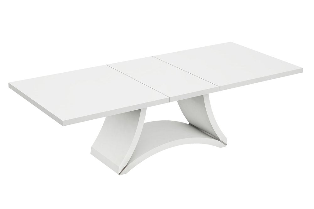 72" White Buffet Table with Four Doors