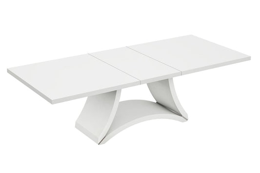 72" White Buffet Table with Four Doors