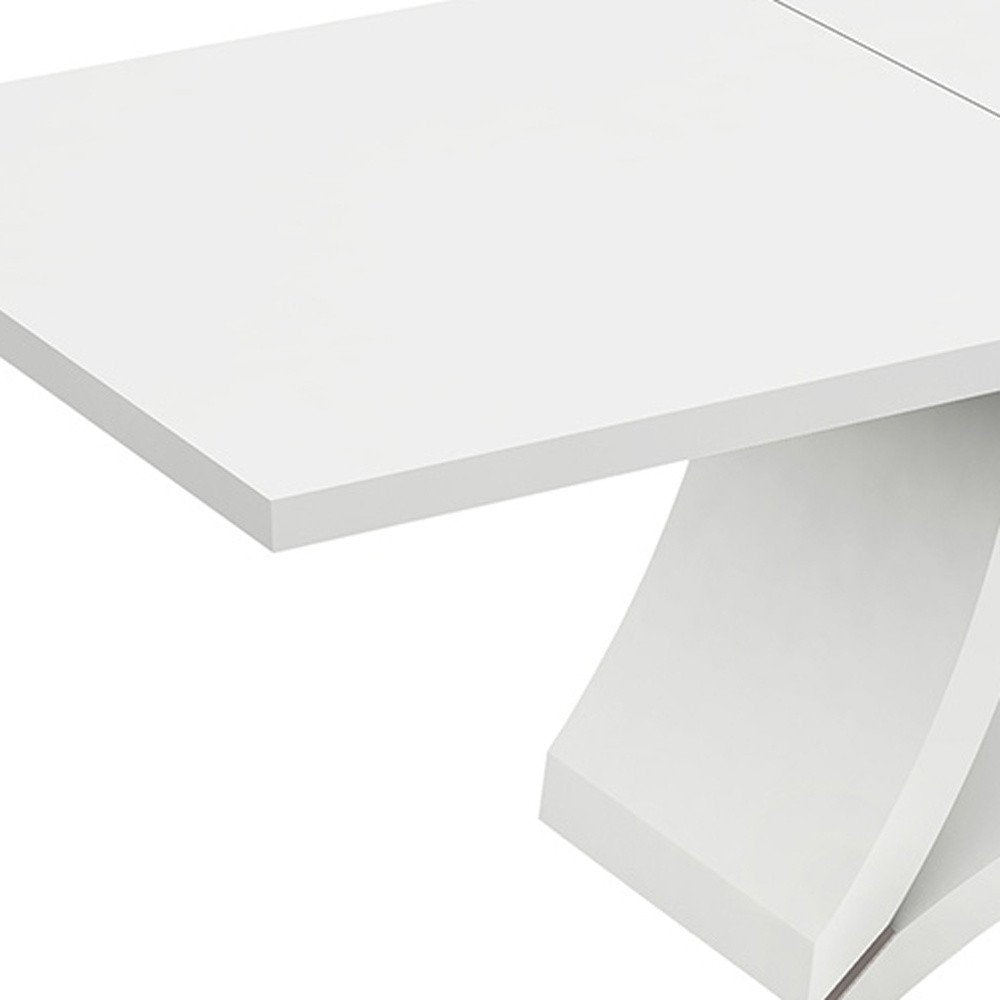 72" White Buffet Table with Four Doors