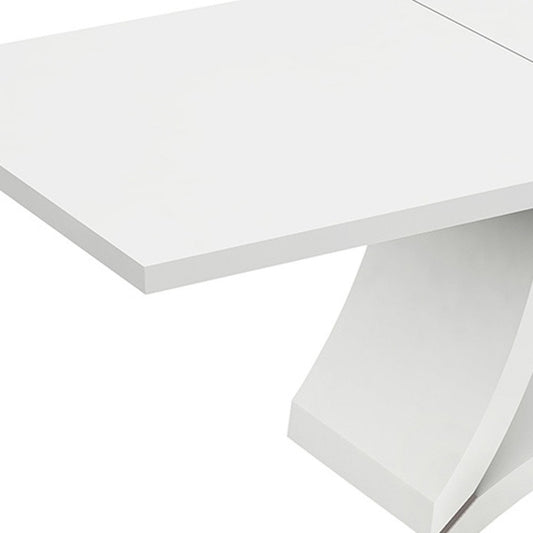 72" White Buffet Table with Four Doors