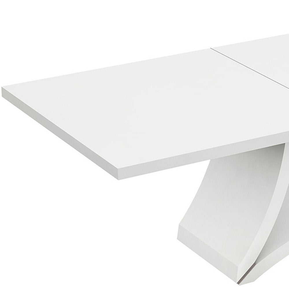 72" White Buffet Table with Four Doors