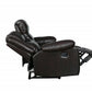 86" Brown Faux Leather Sofa With Black Legs