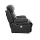 43" Grey Faux Leather Power Recliner Chair