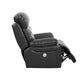 43" Grey Faux Leather Power Recliner Chair