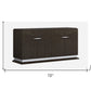 41" Silver and Gray Brown Accent Cabinet With One Drawer