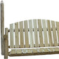 71" Natural Solid Wood Swing Chair