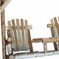 87" Natural Solid Wood Swing Chair