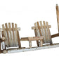 71" X 24" X 49"  Natural Wood Tete-A-Tete Porch Swing