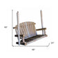 48" X 24" X 48"  Natural Wood Porch Swing