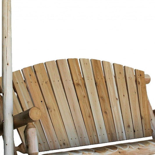 71" X 24" X 47"  Natural Wood Porch Swing