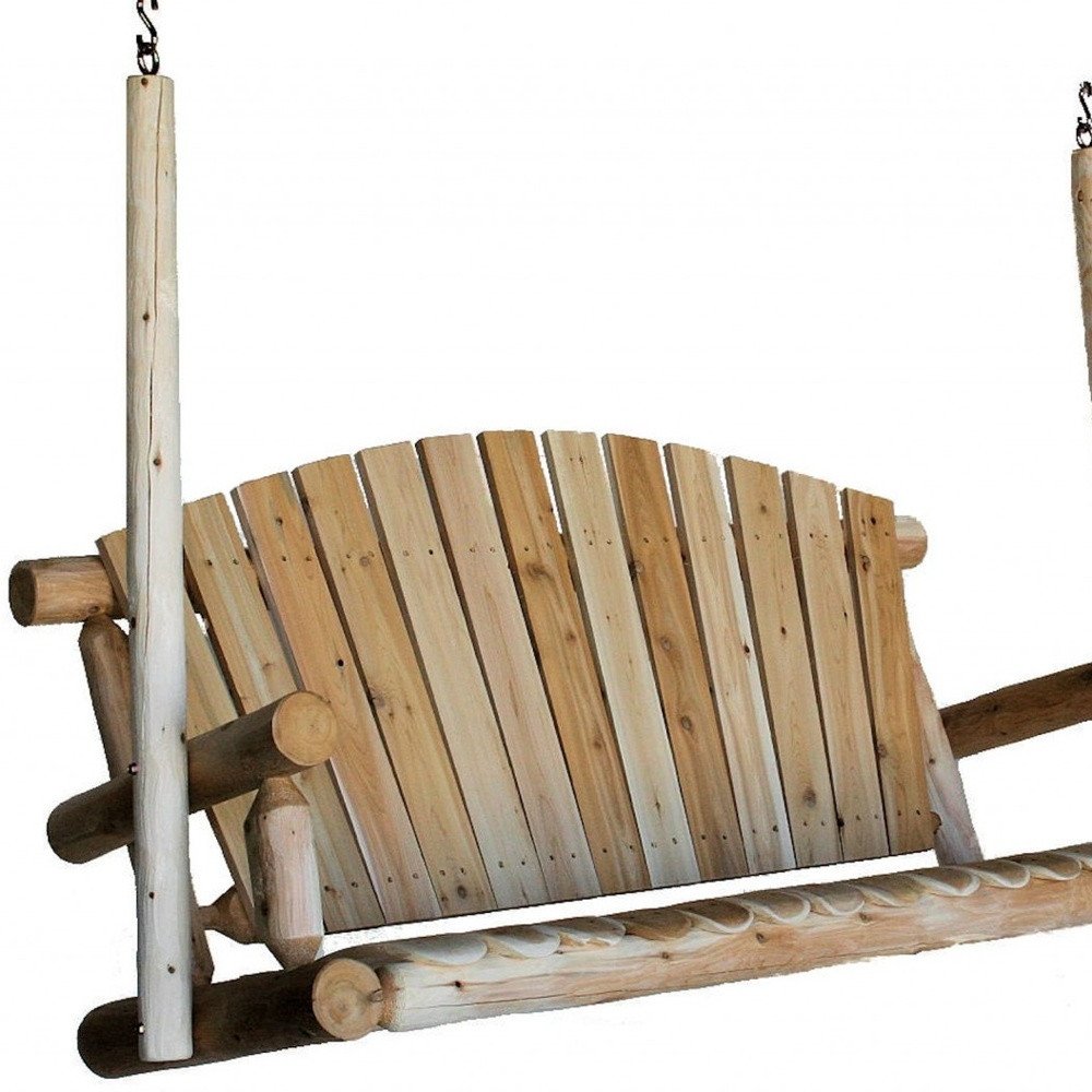 71" X 24" X 47"  Natural Wood Porch Swing