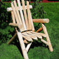 28" X 30" X 39"  Natural Wood Lounge Chair