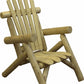28" X 30" X 39"  Natural Wood Lounge Chair