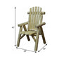 28" X 26" X 42" Natural Wood Dining Chair