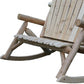 53" X 42" X 40"  Natural Wood Rocking Loveseat