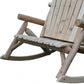 53" X 42" X 40"  Natural Wood Rocking Loveseat