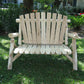 50" X 30" X 39"  Natural Wood Loveseat