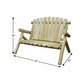 50" X 30" X 39"  Natural Wood Loveseat