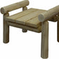 28" X 20" X 18"  Natural Wood Ottoman