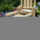28" X 20" X 18"  Natural Wood Ottoman