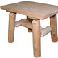 Rustic And Natural Wood End Or Side Table