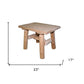 Rustic And Natural Wood End Or Side Table