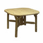 47" Natural Square Solid Wood Outdoor Dining Table
