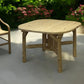 47" Natural Square Solid Wood Outdoor Dining Table