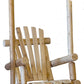 31" X 24" X 47"  Natural Wood Single Chair Porch Swing
