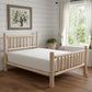 Natural Light Honey Finish Low Post Cedar Log Twin Bed